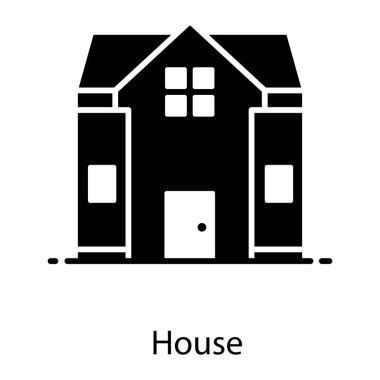 Konaklamanın modayı düz vektör tasarımı, ev simgesi