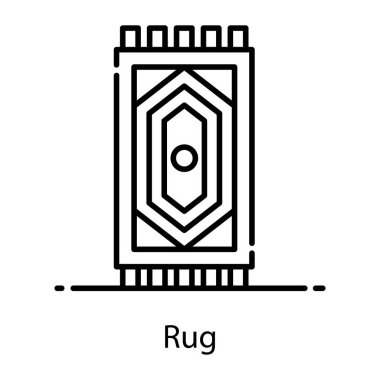 Düz düzenlenebilir dizayn edilmiş bir zemin mat simgesi