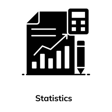 calc ile iş dosyası, istatistik konsept vektörü 
