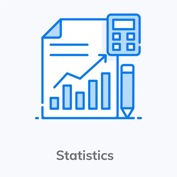 具有Calc Statistics Concept Vector的基本Rgbbusiness文件 — 图库矢量图片