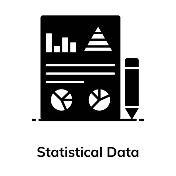 Relatório Negócios Infográfico Conceito Dados Estatísticos — Vetor de Stock