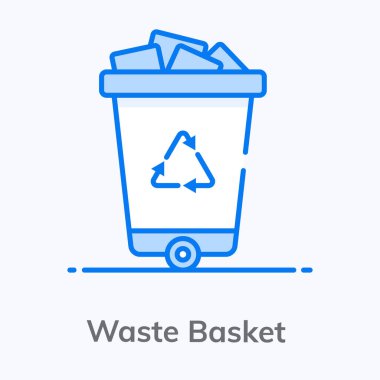 Çöp kovasını ve çöp tenekesini düz biçimde imha et 