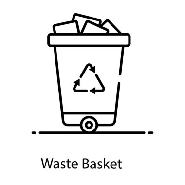 Çöp kovasını ve çöp tenekesini düz biçimde imha et 