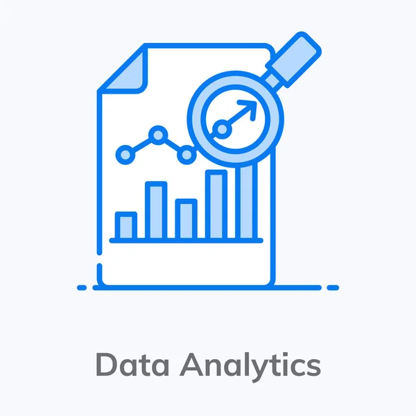 Vectorontwerp Van Data Analyse Bedrijfsonderzoek — Stockvector