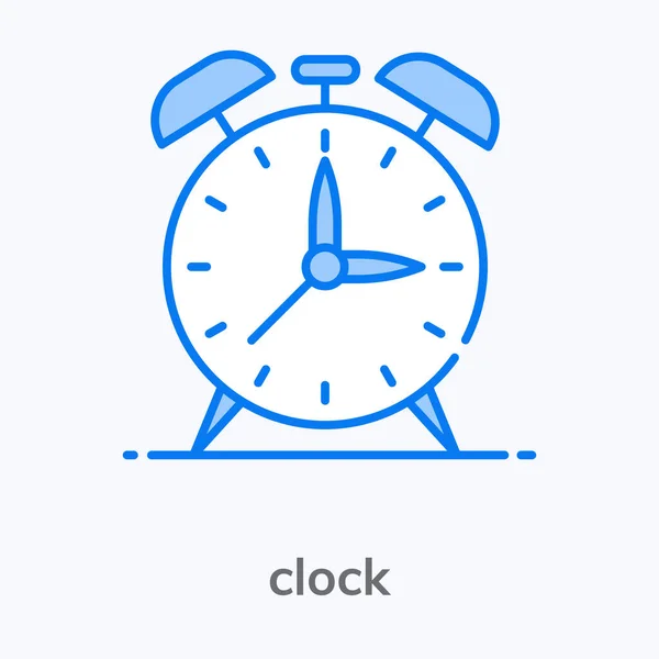 Electronic Alarm Clock Icon Design Ringing Clock Concept — Stock Vector