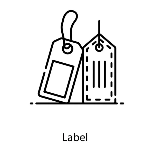 Etichette Vendita Icona Vettore Taglio Prezzo Stile Modificabile — Vettoriale Stock
