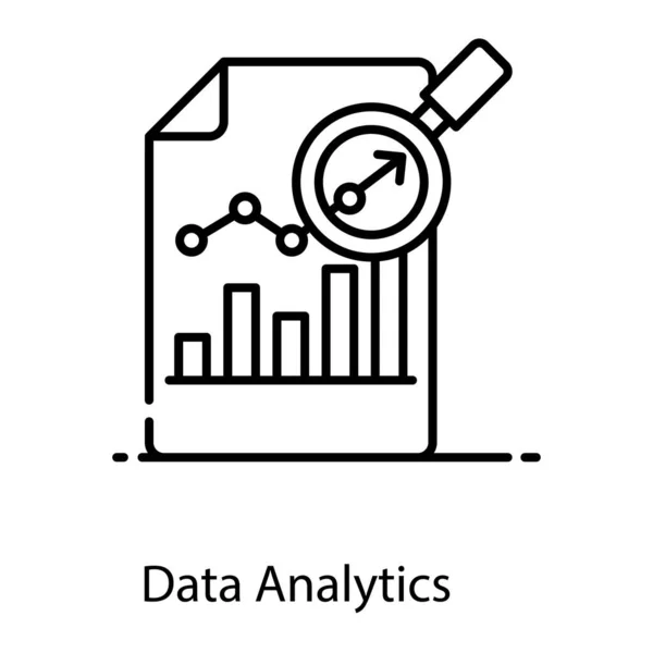 Conception Vectorielle Analyse Données Recherche Commerciale — Image vectorielle