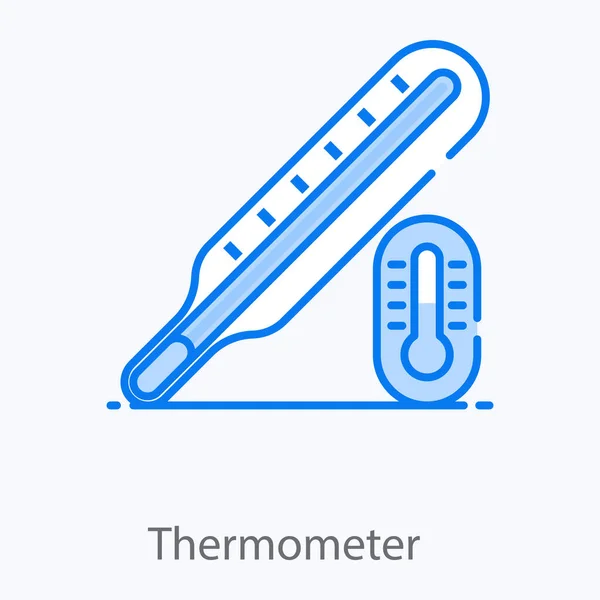 Ein Gerät Zur Temperaturmessung Thermometer — Stockvektor