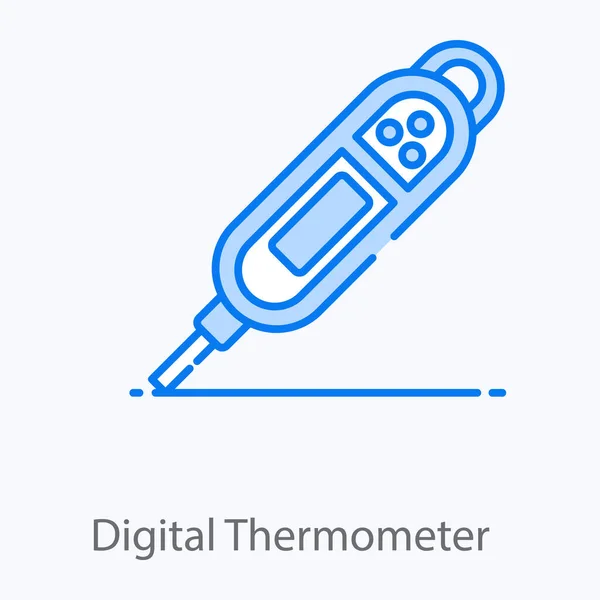 Ícone Design Conceito Termômetro Digital Instrumento Médico —  Vetores de Stock