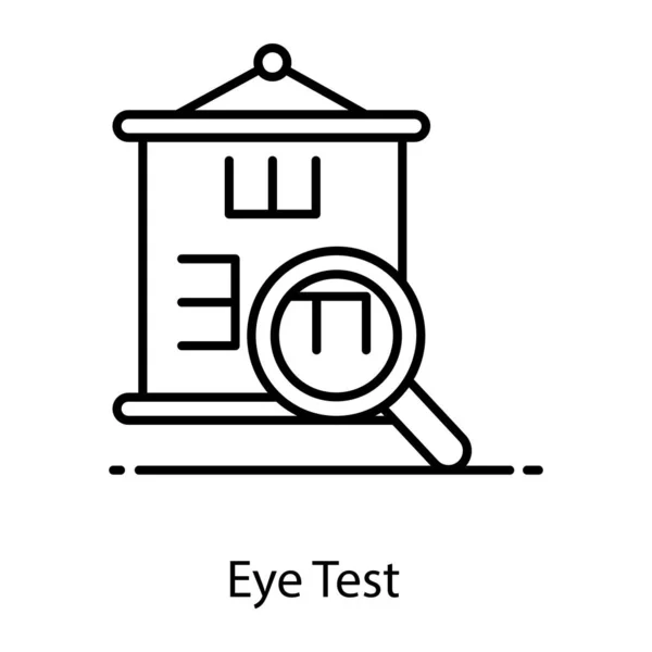 Vecteur Test Oculaire Une Icône Traitement Oculaire — Image vectorielle