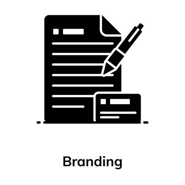 Tükenmez kalemle kaplanmış markalaştırma simgesi
