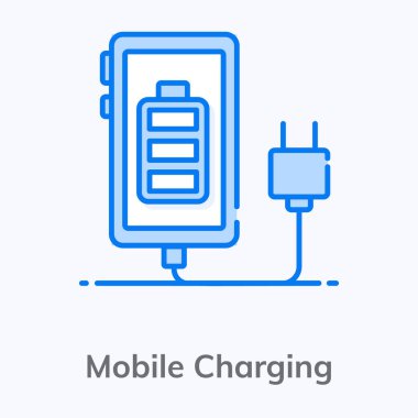 Cep telefonu içerisindeki pil mobil şarj simgesi