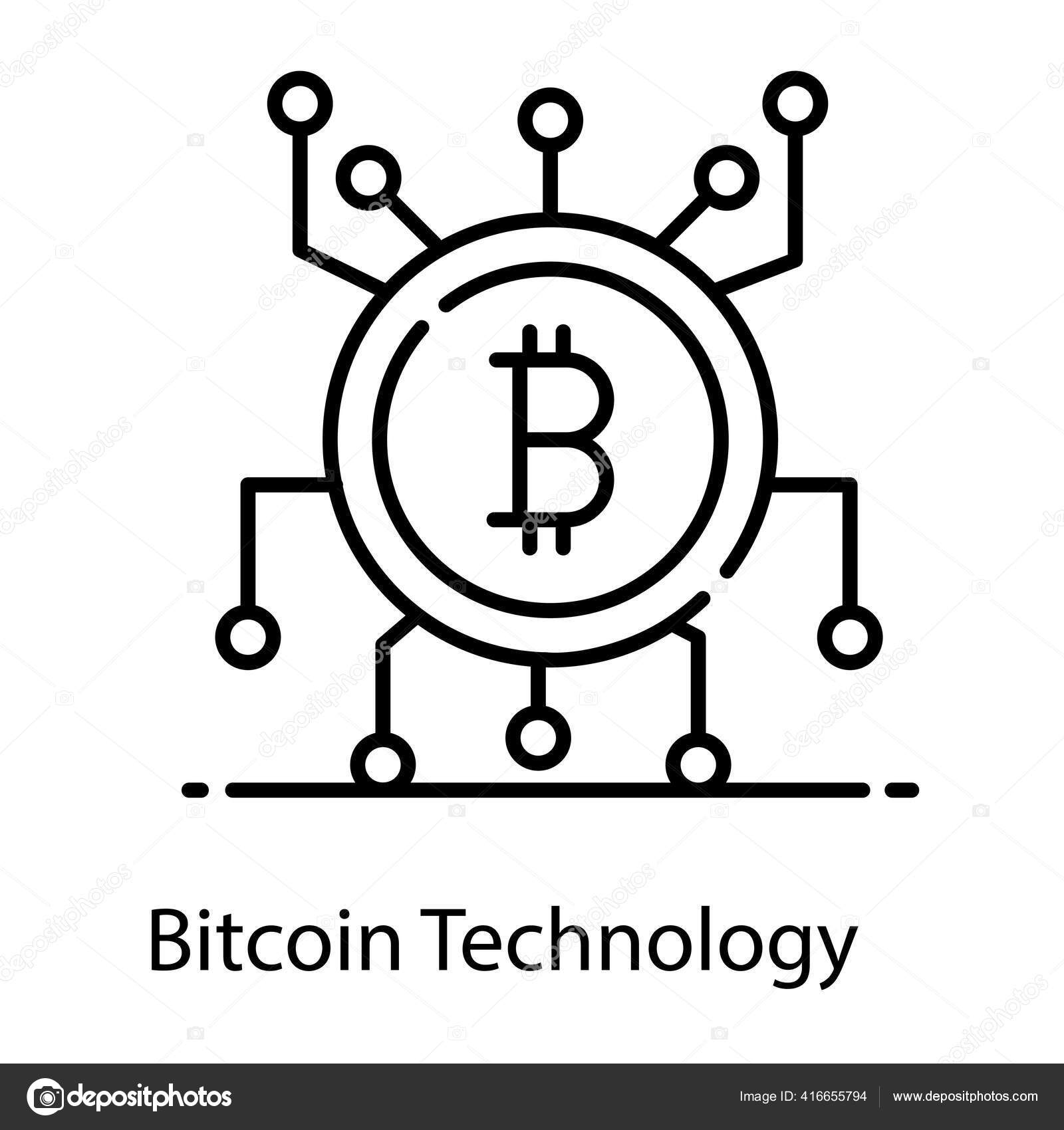加密货币技术的图标平板比特币图库矢量图©smashingstocks 416655794