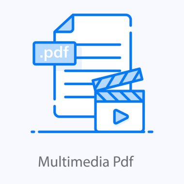 Modern düz biçimli dosya, çokluortam dizini olan alkışlar 