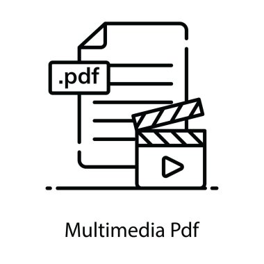 Modern düz biçimli dosya, çokluortam dizini olan alkışlar 