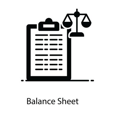 Bilanço bilanço simgesini gösteren kağıt