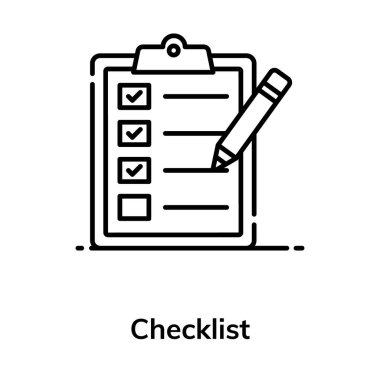 Kağıt üzerinde tik işareti, kontrol listesi simgesi tasarımı 