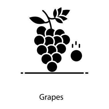 Düzleştirilebilir tasarlanmış bir demet üzüm.