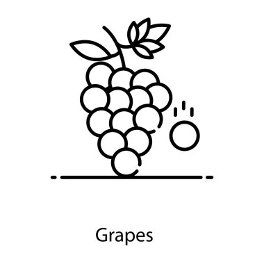 Düzleştirilebilir tasarlanmış bir demet üzüm.