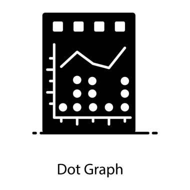 Verilerin istatistiksel bir gösterimi, nokta grafik simgesi