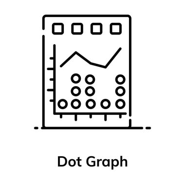 Verilerin temel bir istatistiksel temsili, nokta grafik simgesi