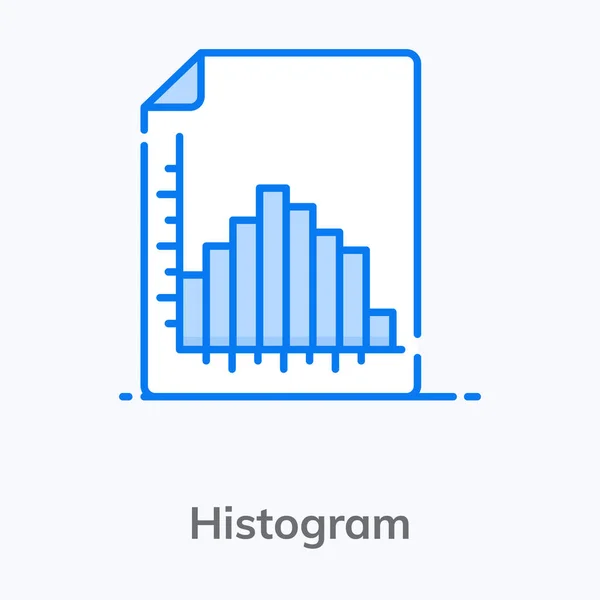 Bar Graph Relative Frequency Depicting Histogram — Stock Vector
