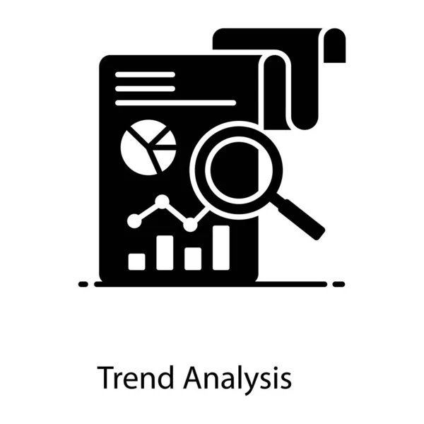 趋势分析图标的现代平面矢量设计 — 图库矢量图片