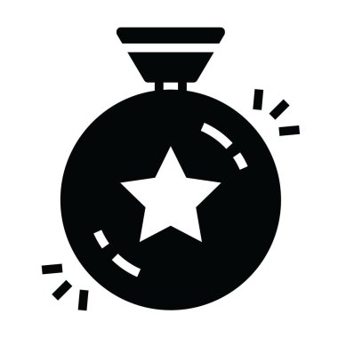 Düzenlenebilir dolgu biçiminde madalya simgesi, kişisel süs olarak kullanılan mühürlü bir metal disk, 