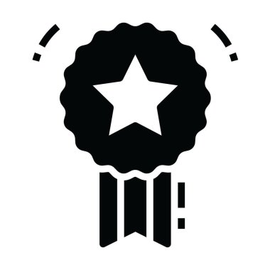 Düzenlenebilir biçimdeki yıldız rozeti simgesi, ayırt edici nesne
