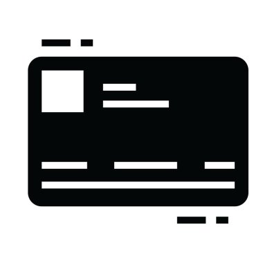 Çalışan kimlik kartı, kimlik kartının sağlam vektörü 