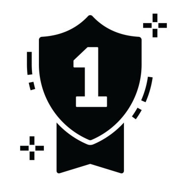 Bir numaralı rozet, birincilik amblemi.