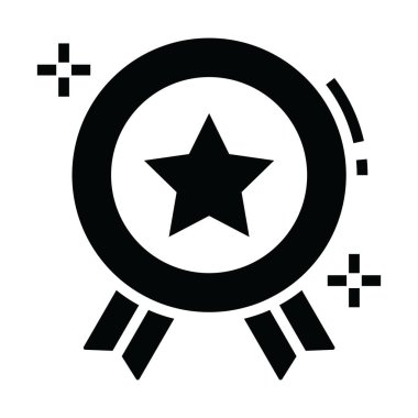 Düzenlenebilir biçimdeki yıldız rozeti simgesi, ayırt edici nesne