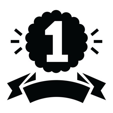 Rozet numarası, ilk pozisyon rozeti tam stil 