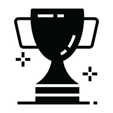 Modern doldurulmuş kupa ikonu, spor kupası