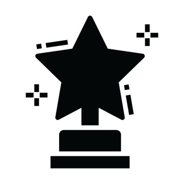 Modern düzenleme tarzında ödül ödülünün taşıyıcısı 