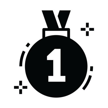 Birincilik madalyasının vektör tasarımı, tam stil olarak düzenlenebilir pozisyon madalyası 