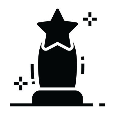 Yıldız ödülünün vektör tasarımı, ödül konsepti 