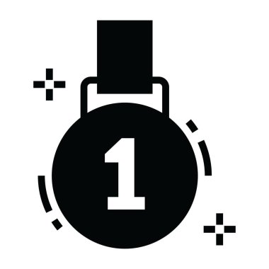 Birincilik madalyasının vektör tasarımı, tam stil olarak düzenlenebilir pozisyon madalyası 