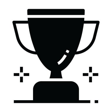 Düzenlenebilir doldurulabilir kupa simgesi, bir başarının hatırası