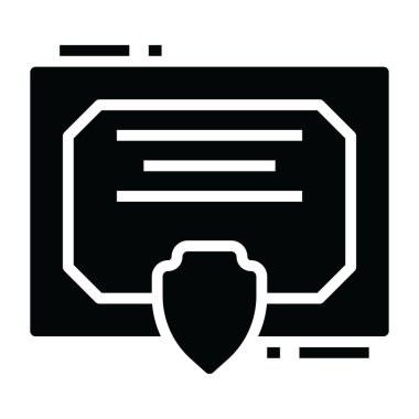 Akademik derecenin MobileProfessional sertifika vektörü, simgesi 