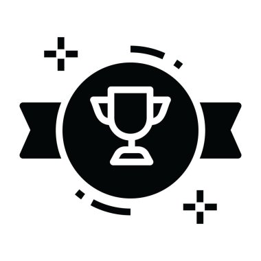 Rozette ödül, modern doldurulmuş rozet vektörü. 