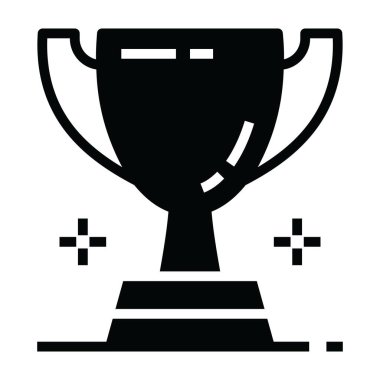 Spor kupası simgesi, düzenlenebilir biçimdeki vektör 