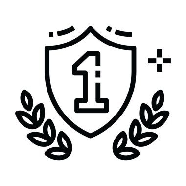 Düzenlenebilir stil arpa rozeti taşıyıcısı, defne rozeti. 