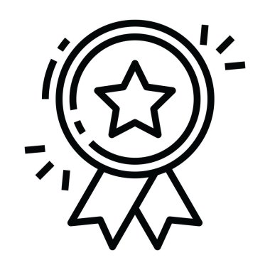 Düzenlenebilir biçimdeki yıldız rozeti simgesi, ayırt edici nesne