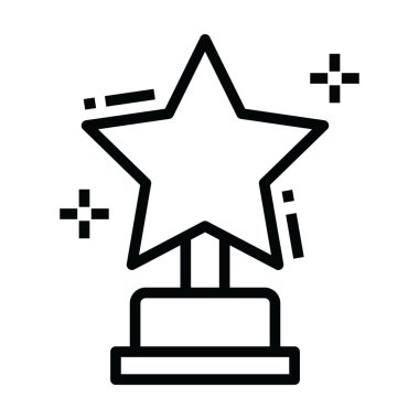 Modern düzenleme tarzında ödül ödülünün taşıyıcısı 