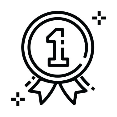 Rozet numarası, ilk pozisyon rozeti tam stil 