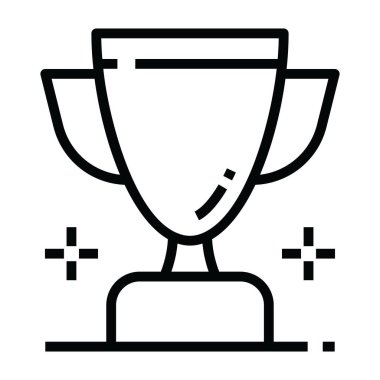 Düzenlenebilir doldurulabilir kupa simgesi, bir başarının hatırası