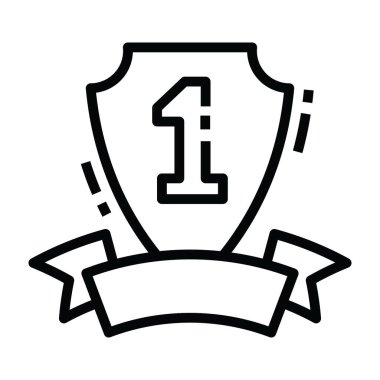 Bir numaralı ödülün vektörü, ödülün sembolü. 