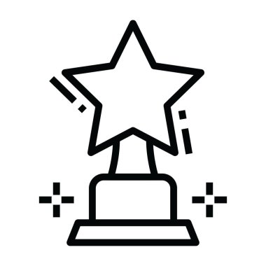 Modern düzenlenebilir stil ödülünün vektörü, performans ödülü  