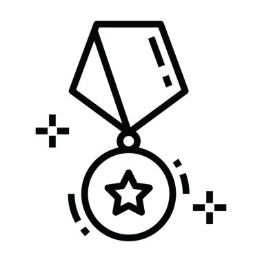 Silahlı rozet simgesi tasarımı, yıldız rozetinin kabartma vektörü 